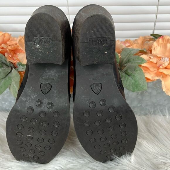 AGL Attilio Giusti Leombruni Black Leather Ankle Boots Double Zip - Picture 6 of 9